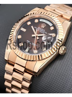 Rolex Oyster Perpetual Day-Date Brown Dial Watch Price in Pakistan