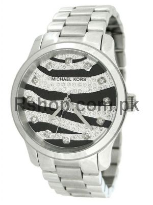 Michael Kors Classic Silver Zebra Glitz Women’s Watch Price in Pakistan