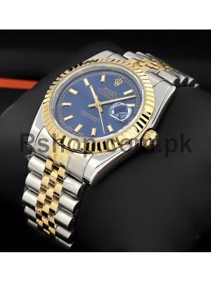 Rolex Datejust Blue Index Dial Jubilee Bracelet Mens Watch Price in Pakistan