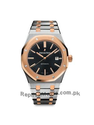 Audemars Piguet Royal Oak Two Tone Black Dial Watch Price in Pakistan