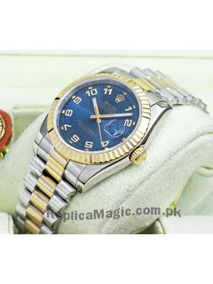 ROLEX Datejust  Blue Concentric Dial Two Tone Watch Price in Pakistan