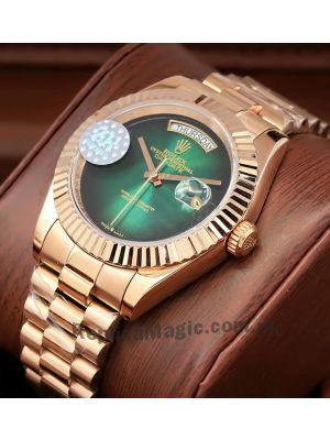 Rolex Day Date Onyx Dial Swiss Watch Price in Pakistan