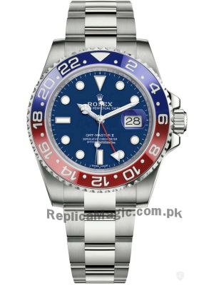 Rolex GMT Master II  Pepsi Bezel Blue Dial Watch Price in Pakistan
