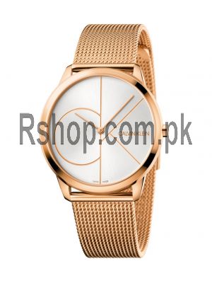 Calvin Klein Men 40MM Minimal Stainless Steel Mesh Bracelet Watch Price in Pakistan