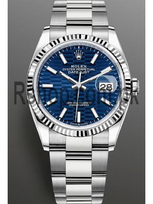 New 2021 Rolex Datejust 126234-0050 Blue Fluted Motif Dial Watch  (2021) Price in Pakistan