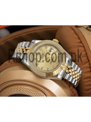 Rolex Datejust Two Tone Gold Dial Watch Price in Pakistan