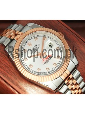 Rolex DateJust Two Tone Silver Dial Watch  (2021) Price in Pakistan