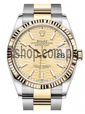 Rolex Datejust 36 Gold Fluted Motif Dial 2021 Watch  (2021) Price in Pakistan