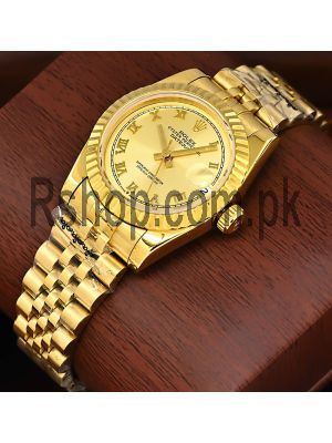 Rolex Lady Datejust Gold Tone Watch Price in Pakistan