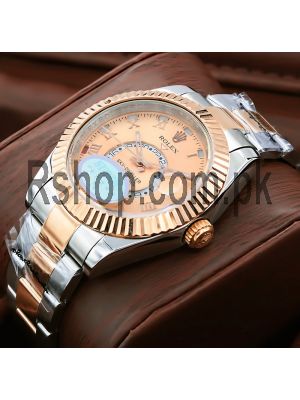 Rolex Sky-Dweller Rose Gold Dial Two Tone Watch Price in Pakistan