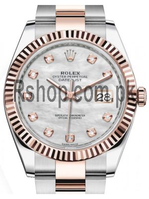 Rolex Datejust Mother of Pearl Diamond Dial Watch Price in Pakistan