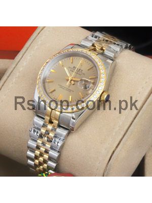 Rolex Oyster Perpetual Datejust Diamond Bezel Watch Price in Pakistan
