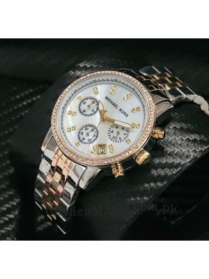 Michael Kors Womens Ritz Tri color Chronograph Watch Price in Pakistan