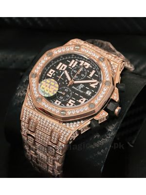 Audemars Piguet Royal Oak Offshore Pink Gold Diamond Men's Watch  Price in Pakistan