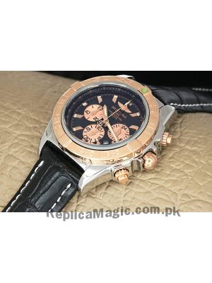 Breitling Chronomat Two Tone Black Dial Watch Price in Pakistan