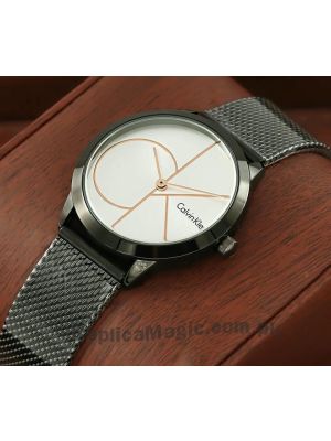 Calvin Klein Minimal Black Mesh Bracelet Ladies Watch Price in Pakistan