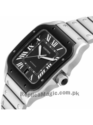 Cartier Santos de Cartier Black Dial Watch Price in Pakistan