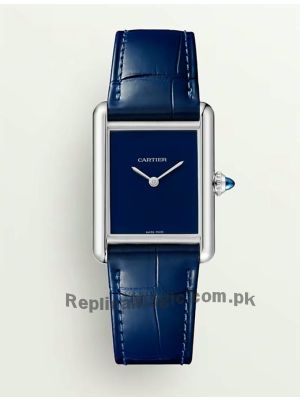 Cartier Tank Must Blue Ladies Watch Price in Pakistan
