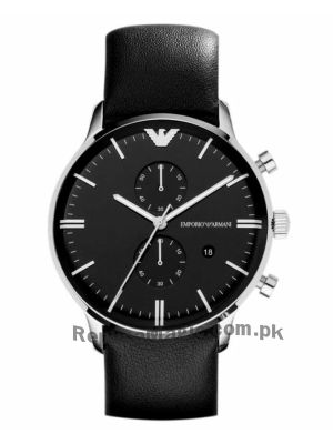 Emporio Armani Men's  Black Leather Watch AR0397  (Same as Original) Price in Pakistan