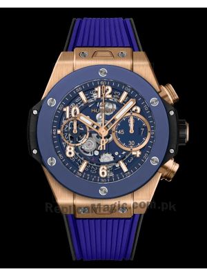 Hublot Big Bang Unico King Gold Blue Watch Price in Pakistan