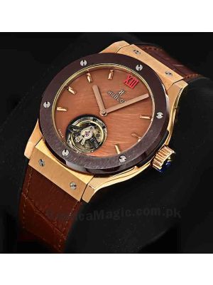 Hublot Brown Dial Tourbillon Watch Price in Pakistan