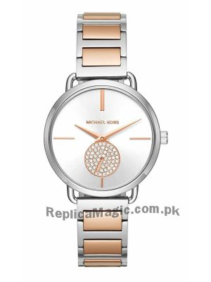 Michael Kors Portia Silver Dial Two Tone Watch  Price in Pakistan