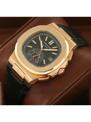 Patek Philippe Nautilus Black Straps Watch Price in Pakistan