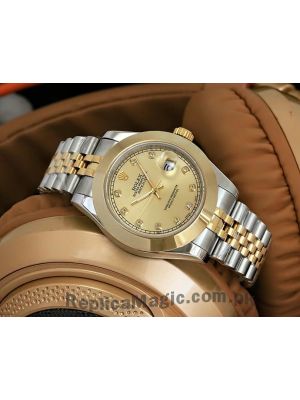 Rolex Datejust Two Tone Gold Dial Watch Price in Pakistan