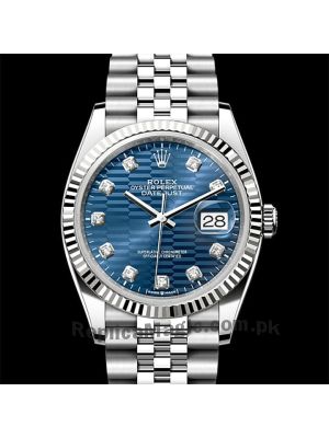 Rolex Datejust 40 Blue Fluted Motif Dial Watch Price in Pakistan