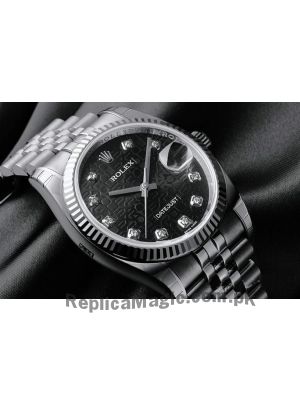 Rolex Datejust Black Diamond Dial Watch Price in Pakistan
