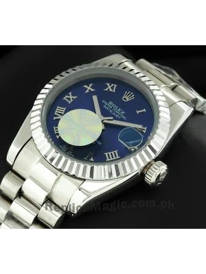Rolex Datejust Blue Roman Numeral Dial Watch Price in Pakistan