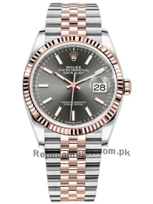 Rolex Datejust Dark Rhodium Dial Swiss Watch Price in Pakistan