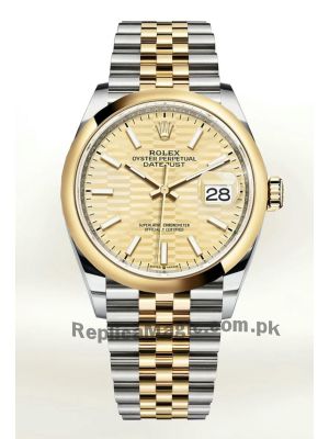 Rolex Datejust Fluted Motif Golden Dial 2021 NEW Watch  (2021) Price in Pakistan