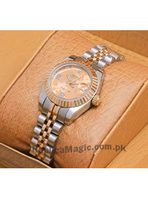 Rolex Datejust Lady Floral Dial Two Tone Watch Price in Pakistan