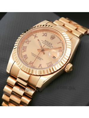 Rolex Datejust Rose Gold Watch Price in Pakistan
