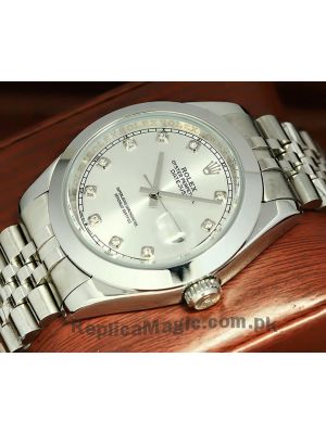 Rolex Datejust Silver Diamond Dial Watch  (2021) Price in Pakistan
