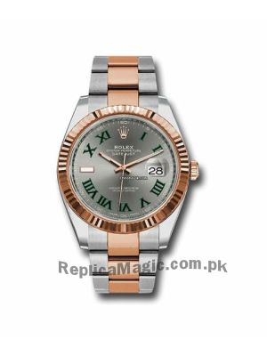 Rolex Datejust Green Roman Numeral Men's Watch Price in Pakistan
