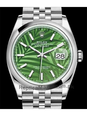 New 2021 Rolex Datejust Green Palm Motif Dial 126200 Watch  (2021) Price in Pakistan