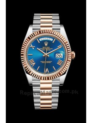 Rolex Day-Date 40 Blue Dial Two Tone Watch Price in Pakistan