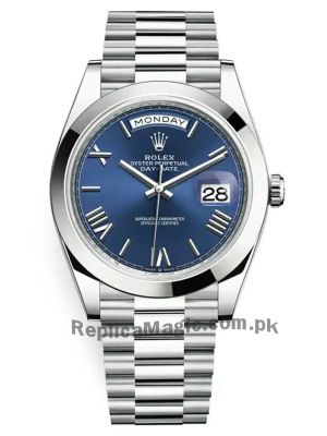 Rolex Day-Date 40 Platinum 228206 Blue Roman Dial Watch Price in Pakistan