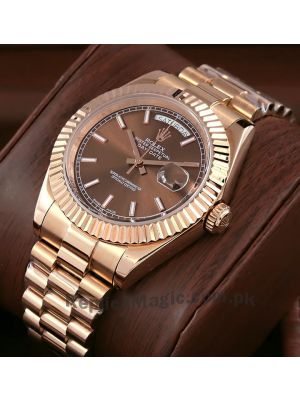 Rolex Day Date Chocolate Dial Watch Price in Pakistan