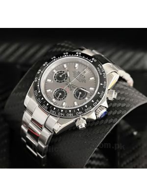 Rolex Daytona Ceramic Bezel Silver Watch Price in Pakistan