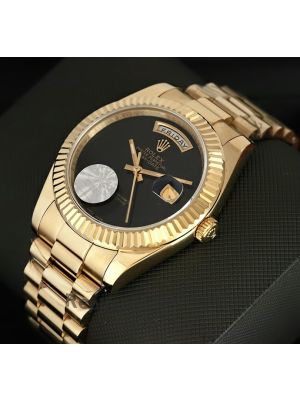 Rolex Oyster Perpetual Day-Date Black Dial Gold Watch Price in Pakistan