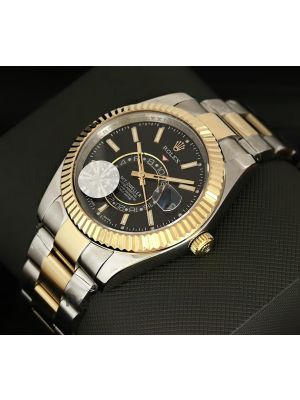 Rolex Sky-Dweller Two Tone Black Dial Watch Price in Pakistan