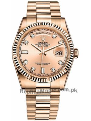 Rolex Day Date President Rose Gold Watch Price in Pakistan