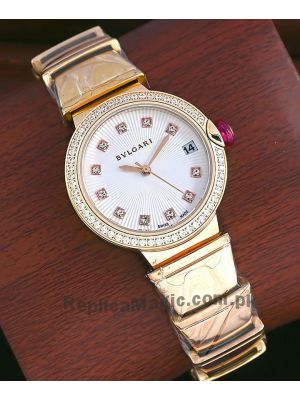 Bvlgari Lvcea Rose Gold Ladies Watch Price in Pakistan