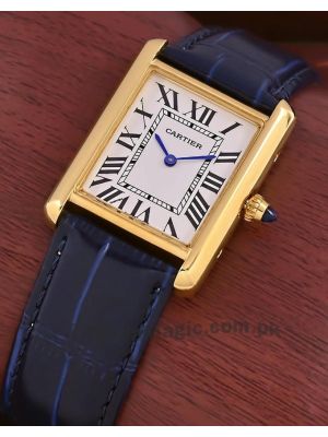 Cartier Tank Solo Blue Straps Ladies Watch Price in Pakistan