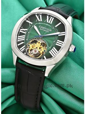 Drive de Cartier Green Dial Flying Tourbillon Watch Price in Pakistan