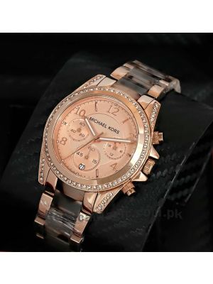 Michael Kors Blair Chronograph Rose Dial Ladies Watch Price in Pakistan