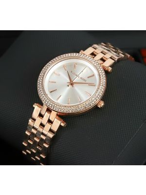 Michael Kors MK3431 Rose Gold Tone Silver Dial Watch Price in Pakistan